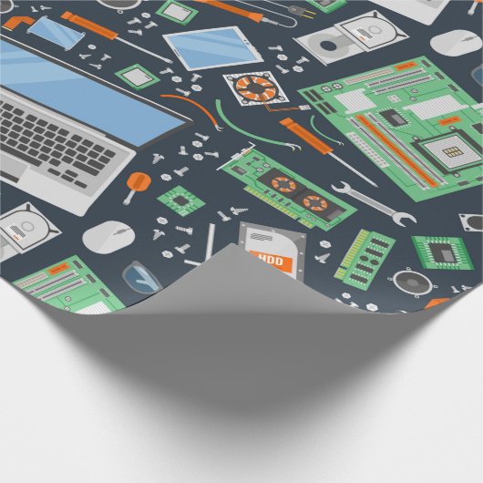 Computer Geschenkpapier (Ecke)