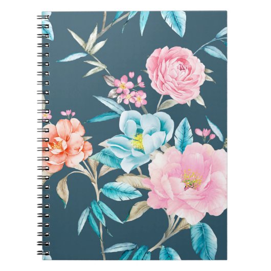Computer gezeichnet schöne Blume Illustration flos Notizblock (Vorderseite)