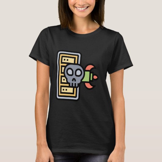 Computer Hacker Cyber Security Beruflich DDOS T-Shirt (Vorderseite)