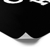 Computer Hacker Funny Technology Pub Dark BG Poster (Ecke)