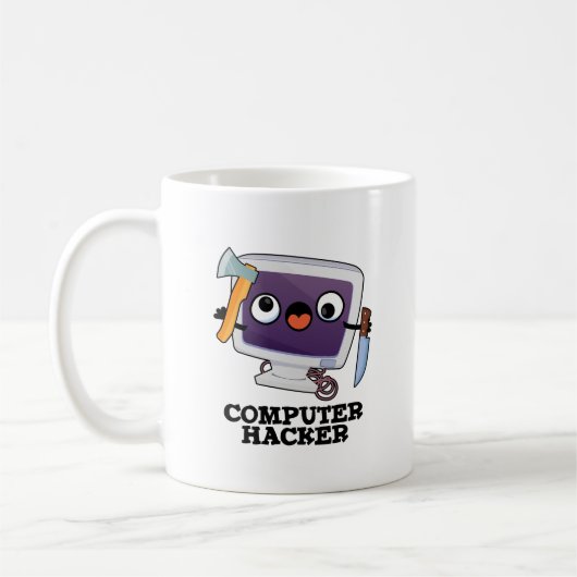 Computer Hacker Funny Technology Pub Kaffeetasse (Links)