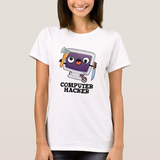 Computer Hacker Funny Technology Pub T-Shirt (Vorderseite)