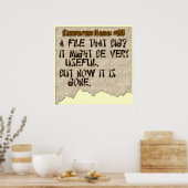 Computer Haiku #86 Poster (Küche)