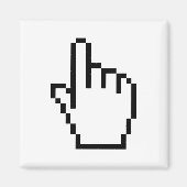 COMPUTER-HANDzeiger/MÄUSE-CURSOR Magnet (Vorne)