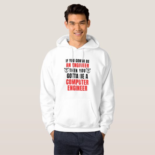 COMPUTER HARDWARE ENGINEER HOODIE (Vorne ganz)