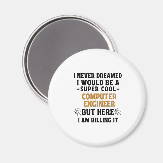 COMPUTER HARDWARE ENGINEER MAGNET (Vorderseite/Rückseite)