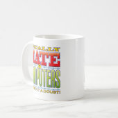 Computer-Hass-Gesicht Kaffeetasse (Vorderseite Links)