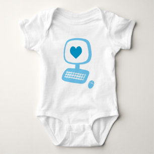 Computer Heart Säugling T - Shirt