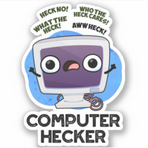 Computer Hecker Funny Hacker Pun Aufkleber