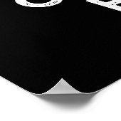 Computer Hecker Funny Hacker Pun Dark BG Poster (Ecke)