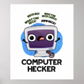 Computer Hecker Funny Hacker Pun Poster (Vorne)