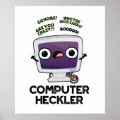 Computer Heckler Funny Hacker Pub Poster (Vorne)