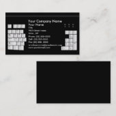 Computer-High-Teche Visitenkarte (dunkle (Vorne/Hinten)