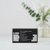 Computer-High-Teche Visitenkarte (dunkle (Stehend Vorderseite)