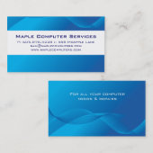 Computer-High-Teches Visitenkarte-Blau Visitenkarte (Vorne/Hinten)