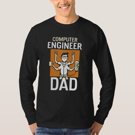 Computer-Ingenieur-Vater Coding Coder Programmiere T-Shirt (Vorderseite)