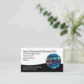 Computer-Internet-Netzwerkdienste Visitenkarte (Stehend Vorderseite)