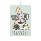 Computer, Internet und soziale Medien Autolufterfrischer (Vorderseite)