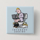 Computer, Internet und soziale Medien Button (Vorderseite)