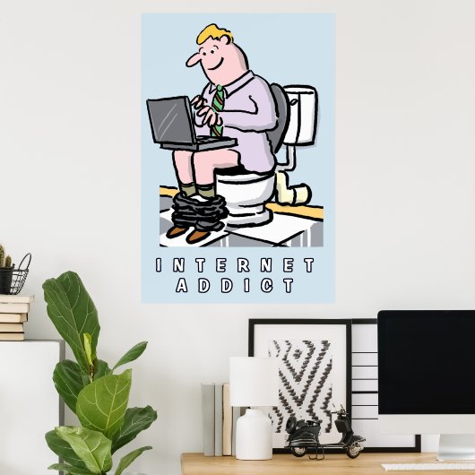 Computer, Internet und soziale Medien Poster (Heimbüro)
