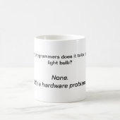 Computer Joke Tasse - Der alte Glühbirnenwitz (Mittel)
