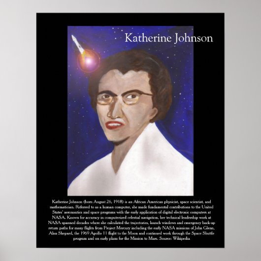 Computer: Katherine Johnson Poster (Vorne)