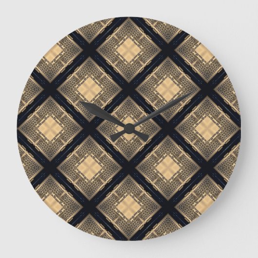 Computer Keys Pattern Große Wanduhr (Vorderseite)