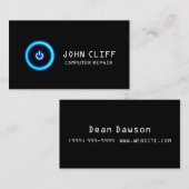 Computer, Laptop, PC-Reparaturkarte Visitenkarte (Vorne/Hinten)