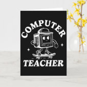 Computer-Lehrer Computer-Skateboarding Naturwissen Karte (Gelbe Blume)