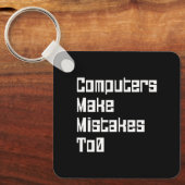 Computer machen Fehler beim 0-Schlüsselanhänger Schlüsselanhänger (Vorderseite)