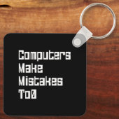 Computer machen Fehler beim 0-Schlüsselanhänger Schlüsselanhänger (Rückseite)