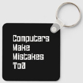 Computer machen Fehler beim 0-Schlüsselanhänger Schlüsselanhänger (Rückseite)