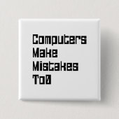 Computer machen Fehler zu 0 Button (Vorderseite)