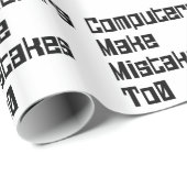 Computer machen Fehler zu 0 Geschenkpapier (Rolleneckpunkt)