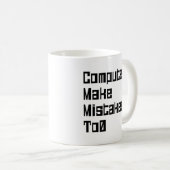 Computer machen Fehler zu 0 Kaffeetasse (VorderseiteRechts)