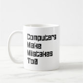 Computer machen Fehler zu 0 Kaffeetasse (Links)