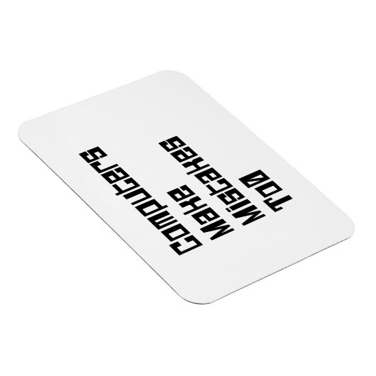 Computer machen Fehler zu 0 Magnet (Rechte Seite)