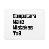 Computer machen Fehler zu 0 Magnet (Horizontal)