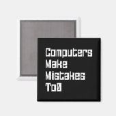 Computer machen Fehler zu 0 Magnet (Vorderseite/Rückseite)