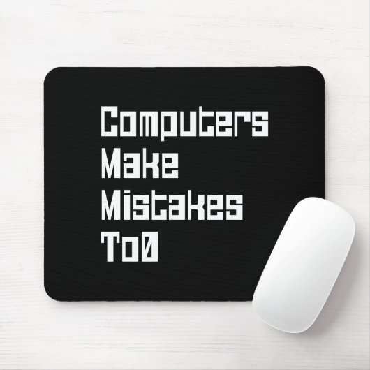 Computer machen Fehler zu 0 Maus-Pad Mousepad (Mit Mouse)