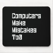 Computer machen Fehler zu 0 Maus-Pad Mousepad (Vorne)