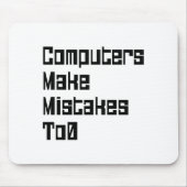 Computer machen Fehler zu 0 Mousepad (Vorne)