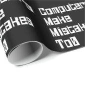 Computer machen Fehler zu 0 Papier Geschenkpapier (Rolleneckpunkt)