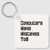 Computer machen Fehler zu 0 Schlüsselanhänger (Vorderseite)