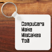 Computer machen Fehler zu 0 Schlüsselanhänger (Vorderseite)