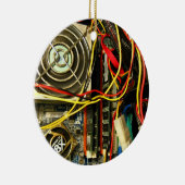 Computer mainboard Elektroniknahaufnahme Keramikornament (Rechts)