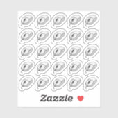 Computer-Maus funktionaler Bujo-Planer Aufkleber (Blatt)