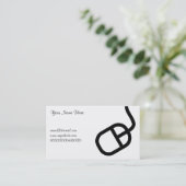 Computer-Maus, Ihr Name hier, Visitenkarte (Stehend Vorderseite)