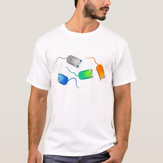 Computer-Mäuse T-Shirt (Vorderseite)