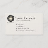 Computer Microchip Visitenkarte (Vorderseite)